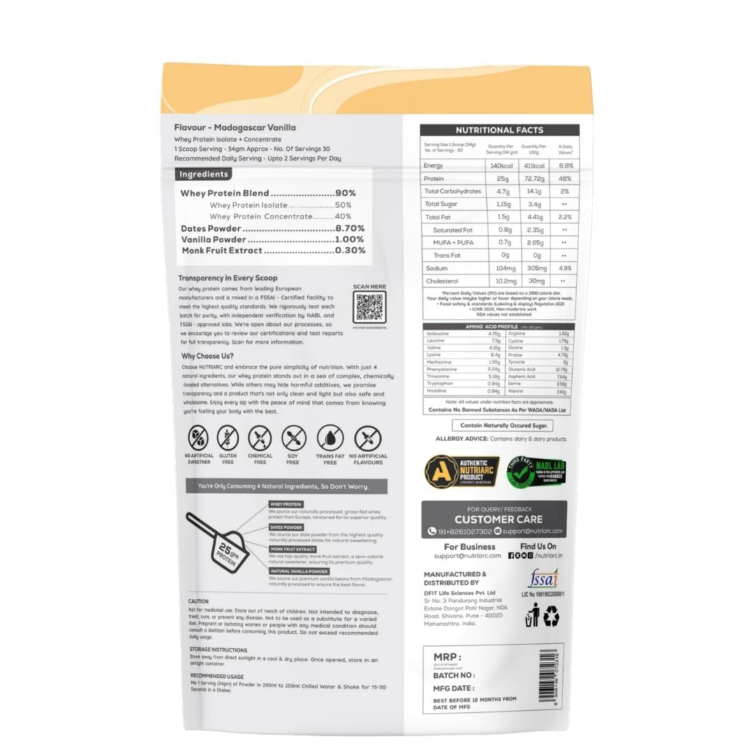 Whey Pro Isolate - Chemical-Free Whey Protein