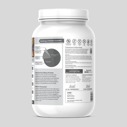 Whey Pro Isolate - Chemical-Free Whey Protein jar Rich Cocoa Delight