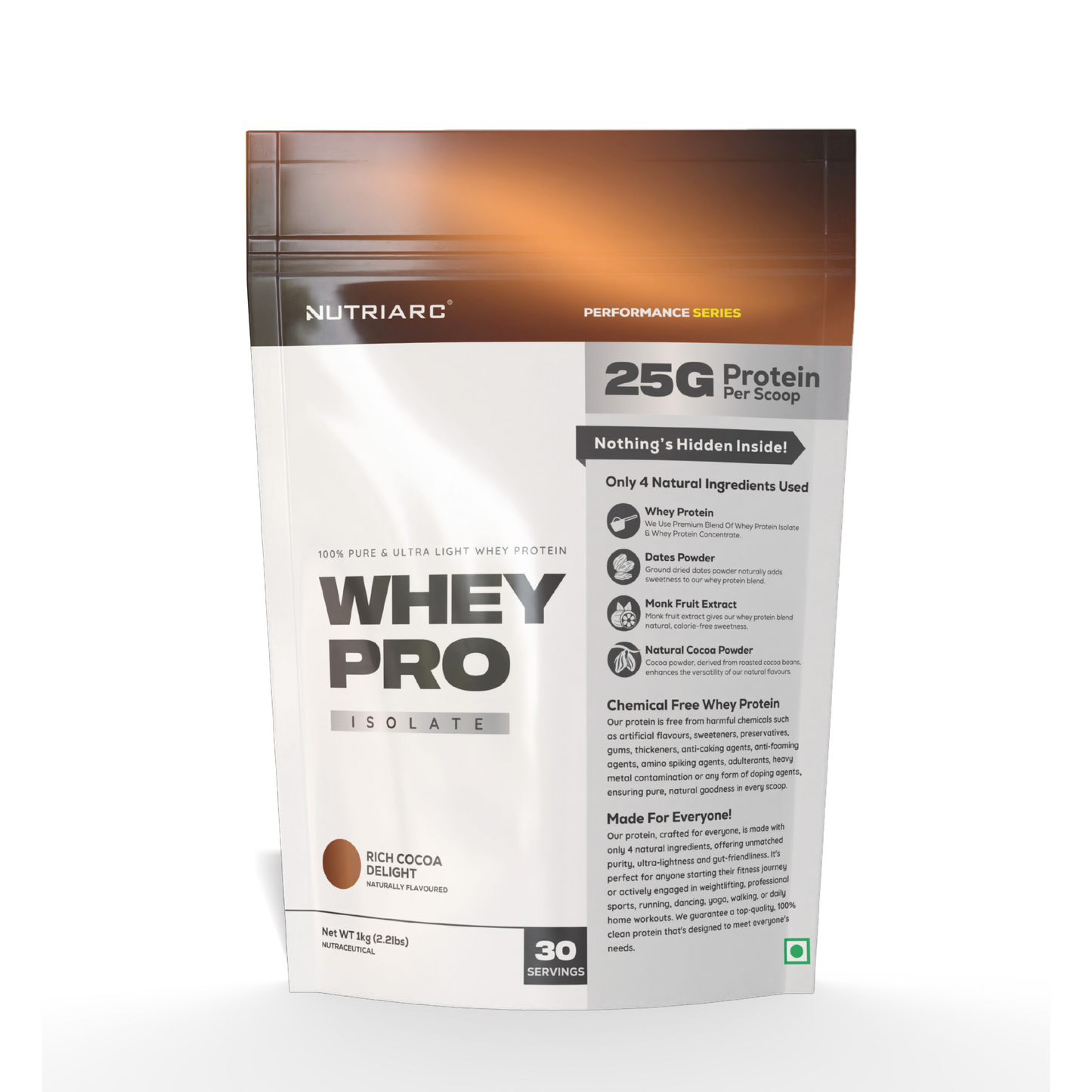 Whey Pro 25gm Whey Protein Isolate - Rich Cocoa Delight