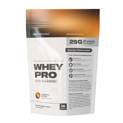 Whey Pro 25gm Whey Protein Isolate - Colombian Coffee