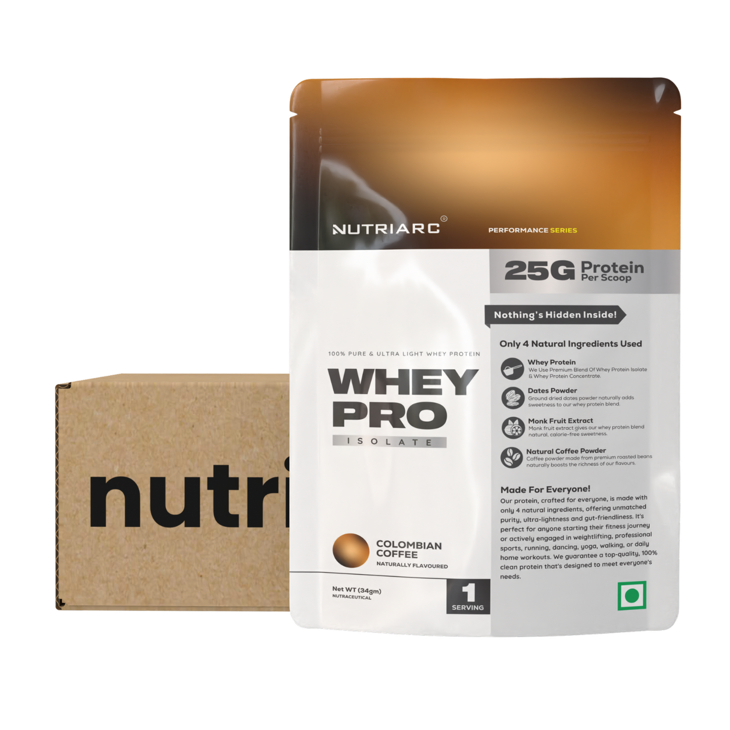 Whey Pro 25gm Whey Protein Isolate- Travel Packs